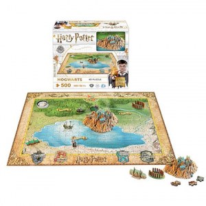 Puzzle Hogwarts - 543 pcs - Harry Potter - 4D Cityscape