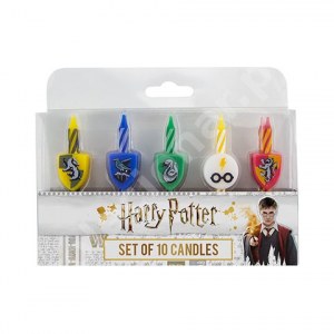 Set of 10 velas de aniversário style Candles Harry Potter logo